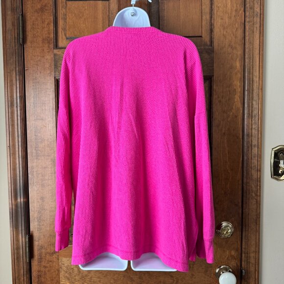 Old Navy Flamingo Feather (Pink) Henley w/Snaps Tunic Medium - Picture 8 of 11